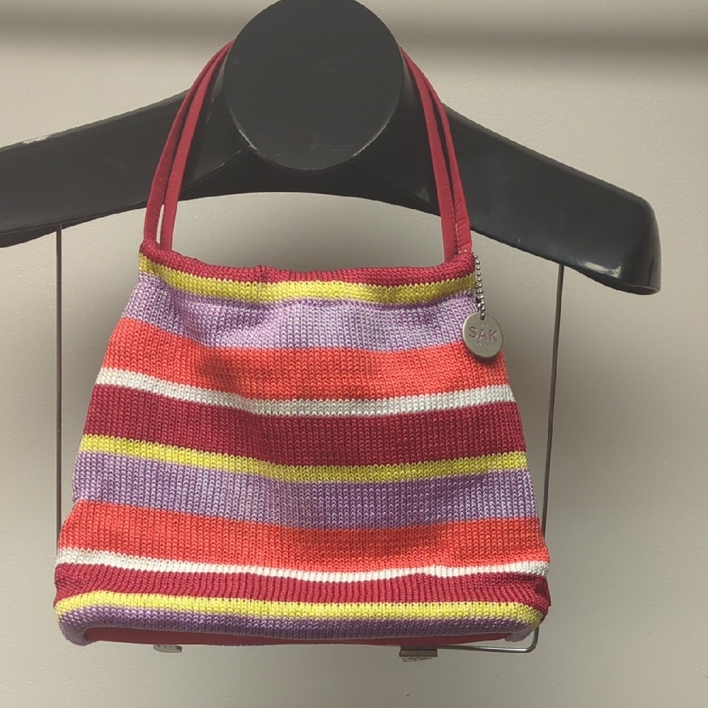 The Sak Multicolor Striped Knit Women's Bag Summer Purse